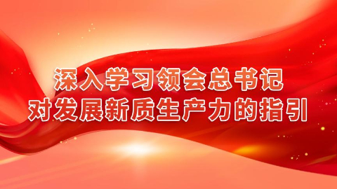 深入学习领会总书记对发展新质生产力的指引